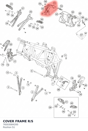 Diagram preview: COVER FRAME R/S (76503084200)