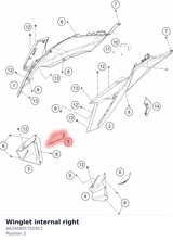 Diagram preview: Winglet internal right (A62408057020C1)