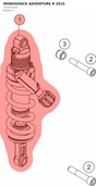Diagram preview: MONOSHOCK ADVENTURE R   2015 (15187O2501)