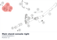 Diagram preview: Main stand console right (C63503016040C1)