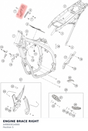 Diagram preview: ENGINE BRACE RIGHT (A49003014000)