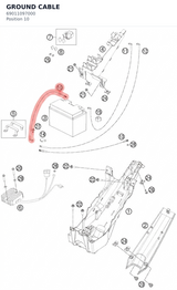 Diagram preview: GROUND CABLE (69011097000)
