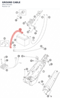 Diagram preview: GROUND CABLE (69011097000)