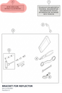 Diagram preview: BRACKET FOR REFLECTOR (64112181000)