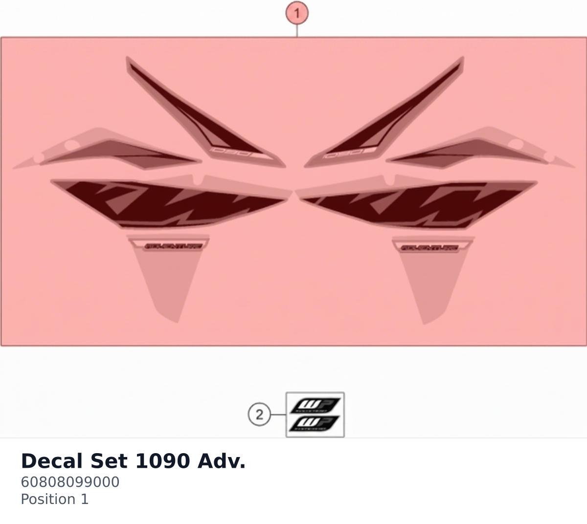 Diagram preview: Decal Set 1090 Adv. (60808099000)