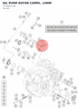 Diagram preview: OIL PUMP ROTOR COMPL. 15MM (77038011100)