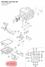 Diagram preview: Oil filter service kit (C00050000068)
