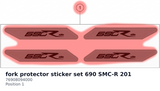 Diagram preview: fork protector sticker set 690 SMC-R 201 (76908094000)