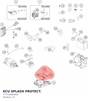 Diagram preview: ECU SPLASH PROTECT. (77711094050)