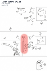 Diagram preview: LEVER SCREW CPL.            05 (61013006000)