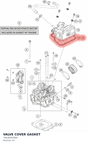 Diagram preview: VALVE COVER GASKET (76636053000)
