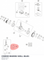 Diagram preview: CONROD BEARING SHELL (BLUE) (90630015012)