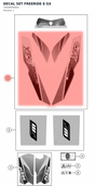 Diagram preview: DECAL SET FREERIDE E-SX (70008099000)