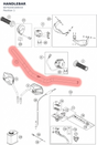 Diagram preview: HANDLEBAR (6070200100033)