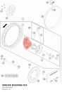Diagram preview: SPACER BUSHING R/S (46310014000)