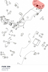 Diagram preview: FUSE 30A (75011088030)