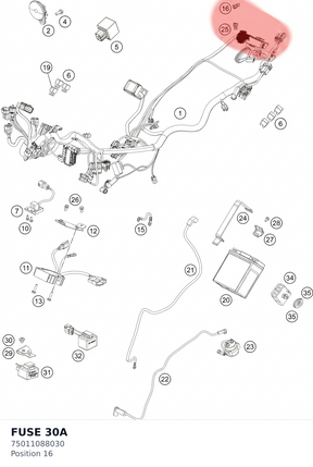 Diagram preview: FUSE 30A (75011088030)