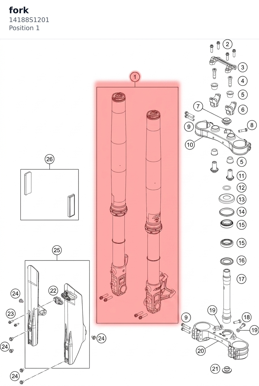 Diagram preview: fork (14188S1201)