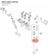 Diagram preview: Seat valve spring (C90036036000)