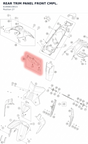 Diagram preview: REAR TRIM PANEL FRONT CMPL. (61908019015)