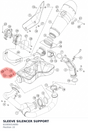 Diagram preview: SLEEVE SILENCER SUPPORT (61005014000)