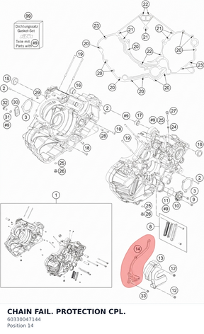 Diagram preview: CHAIN FAIL. PROTECTION CPL. (60330047144)