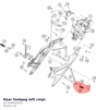 Diagram preview: Rear footpeg left cmpl. (61703050033C1)