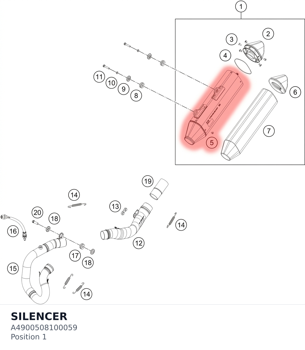 Diagram preview: SILENCER (A4900508100059)