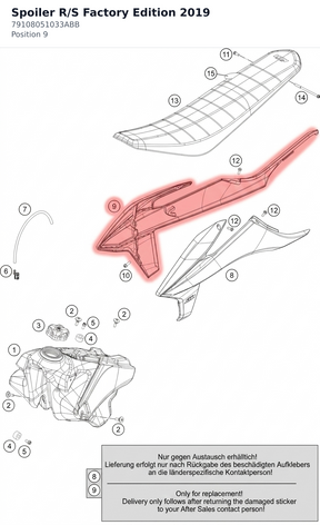 Diagram preview: Spoiler R/S Factory Edition 2019 (79108051033ABB)