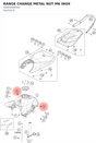 Diagram preview: RANGE CHANGE METAL NUT M6 INOX (54603048300)