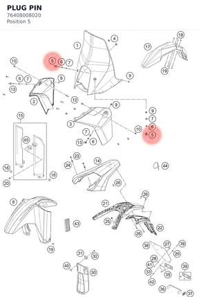 Diagram preview: PLUG PIN (76408008020)