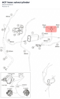 Diagram preview: ACF hose valve/cylinder (A62415020033)