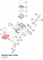 Diagram preview: ENGINE VENT HOSE (93030088050)