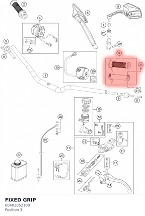 Diagram preview: FIXED GRIP (60402052100)