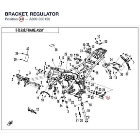 BRACKET, REGULATOR product image