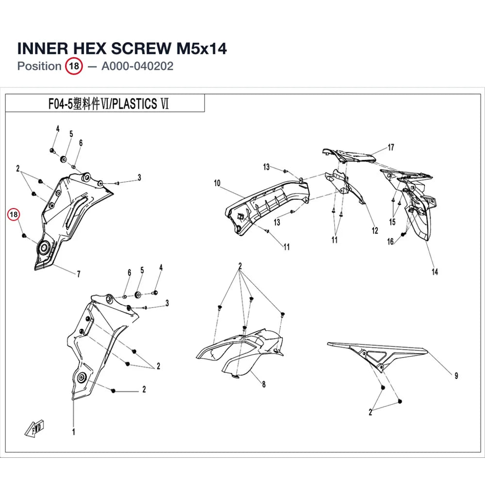 INNER HEX SCREW M5x14 product image