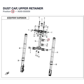 DUST CAP, UPPER RETAINER product image