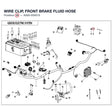 WIRE CLIP, FRONT BRAKE FLUID HOSE product image