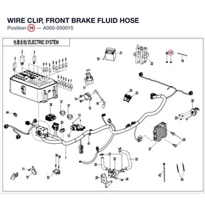WIRE CLIP, FRONT BRAKE FLUID HOSE product image