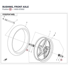 BUSHING, FRONT AXLE product image