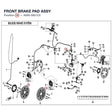 FRONT BRAKE PAD ASSY product image