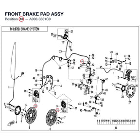 FRONT BRAKE PAD ASSY product image