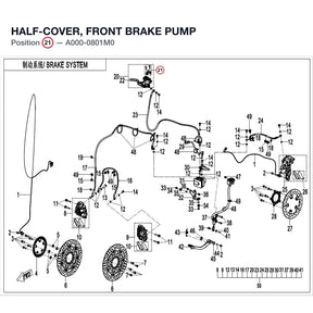 HALF-COVER, FRONT BRAKE PUMP product image