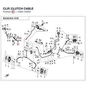 CLIP, CLUTCH CABLE product image