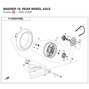 WASHER 18, REAR WHEEL AXLE product image