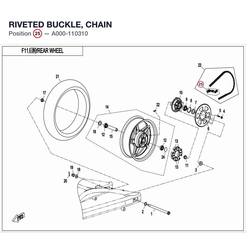 RIVETED BUCKLE, CHAIN product image