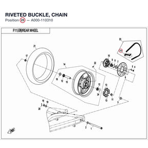 RIVETED BUCKLE, CHAIN product image