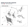 WATER OUTLET PIPE, RADIATOR product image