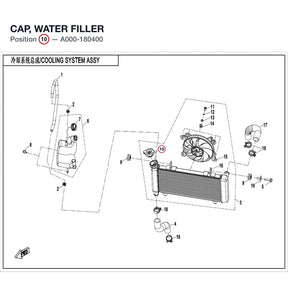 CAP, WATER FILLER product image