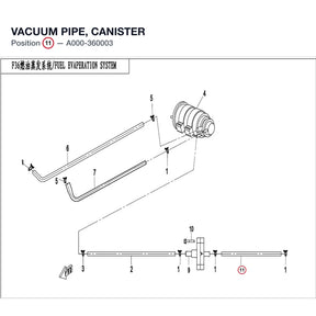 VACUUM PIPE, CANISTER product image